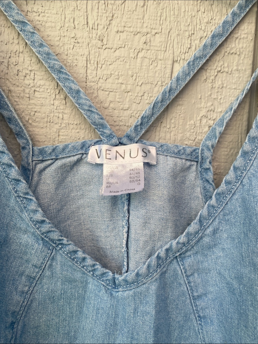 Light Blue Denim Pinafore Dress - Picture 3 of 4